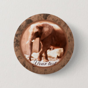 Botón del elefante africano