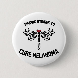 Botón del equipo de investigación del melanoma d