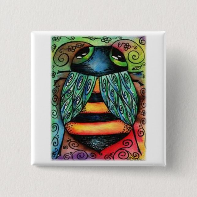 Botón del equipo del paseo de BUZZY BEEZZ (Anverso)