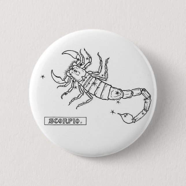 Botón del escorpión del zodiaco (Anverso)