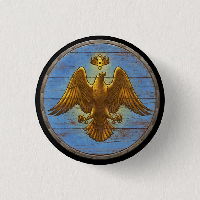 Botón del escudo de Viking - Eagle (Anverso)