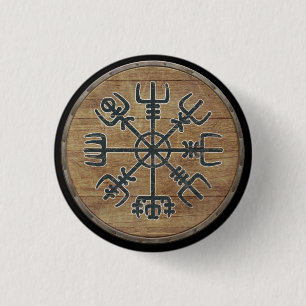 Botón del escudo de Viking - Vegvísir