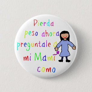botón del espanol del en de los ninos