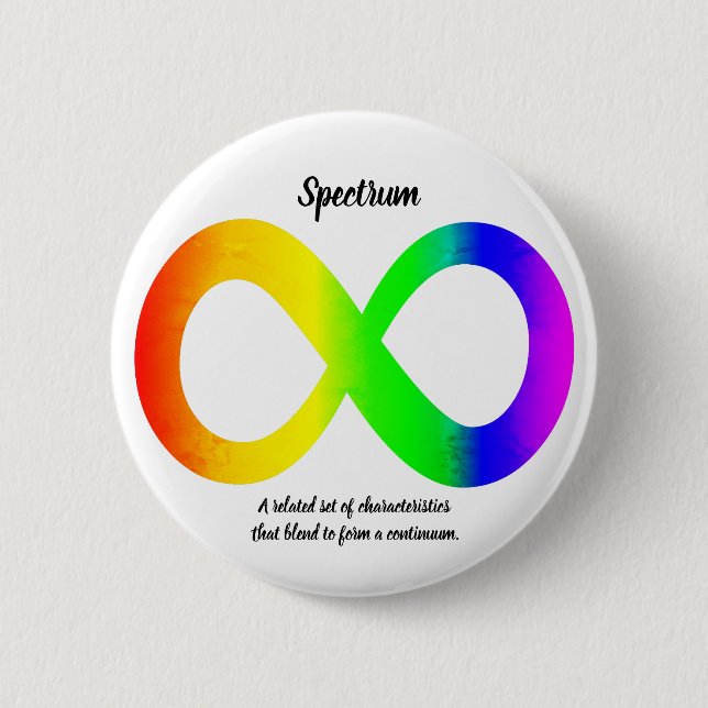 Botón del Espectro Autista (Anverso)