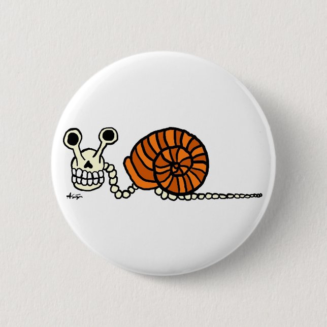 Botón del esqueleto del caracol (Anverso)