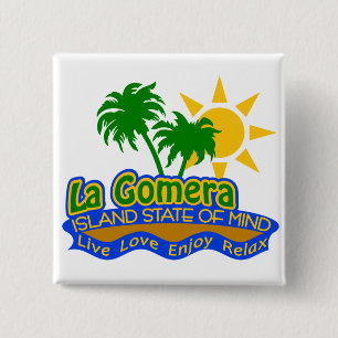 Botón del estado de ánimo de Gomera del La