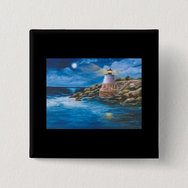 Botón del faro de la colina del castillo (Anverso)