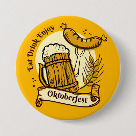 Botón del Festival de Cerveza de Oktoberfest