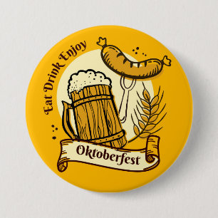 Botón del Festival de Cerveza de Oktoberfest