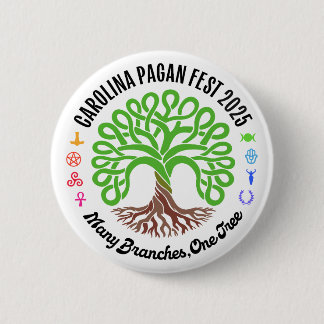 botón del Festival Pagan de Carolina de 2025