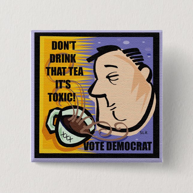 BOTÓN DEL FIESTA DE ANTI-TEA (Anverso)