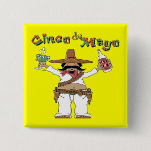 Botón del fiesta de Cinco de Mayo