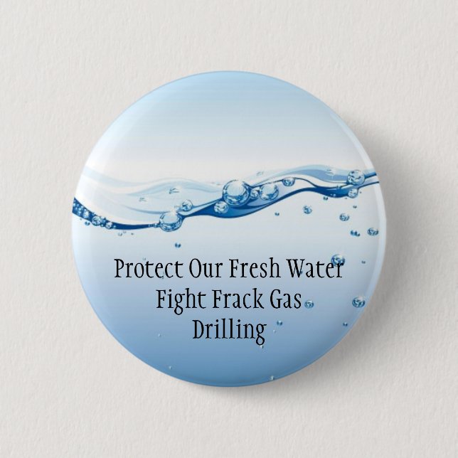 Botón del gas de Frack de la lucha - agua dulce (Anverso)