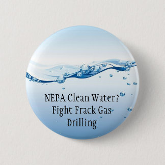 Botón del gas de Frack de la lucha - agua potable