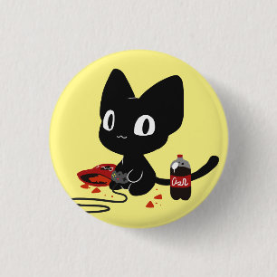 Botón del gatito del videojugador