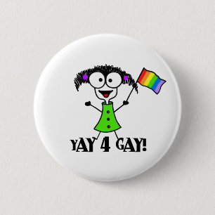 Botón del gay de Yay 4