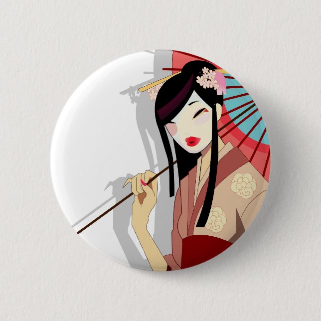 Botón del geisha de Yume (Anverso)