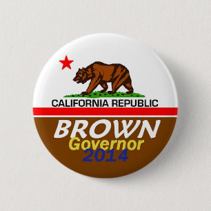 Botón del gobernador 2014 de BROWN