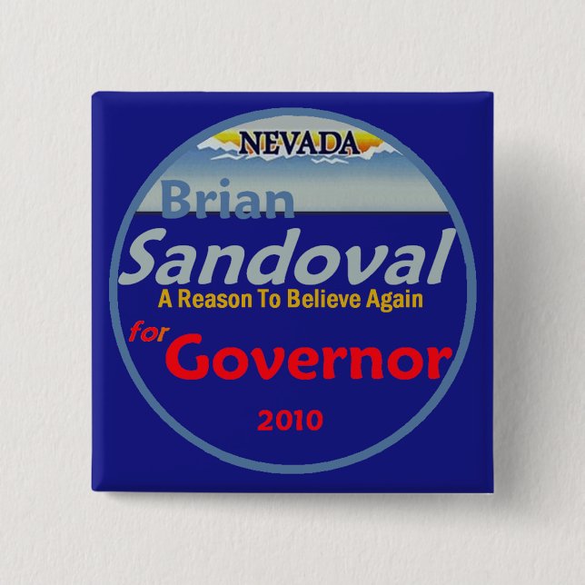 Botón del gobierno 2010 de SANDOVAL (Anverso)
