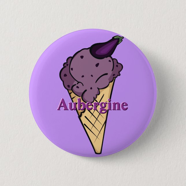 Botón del helado de la berenjena (Anverso)