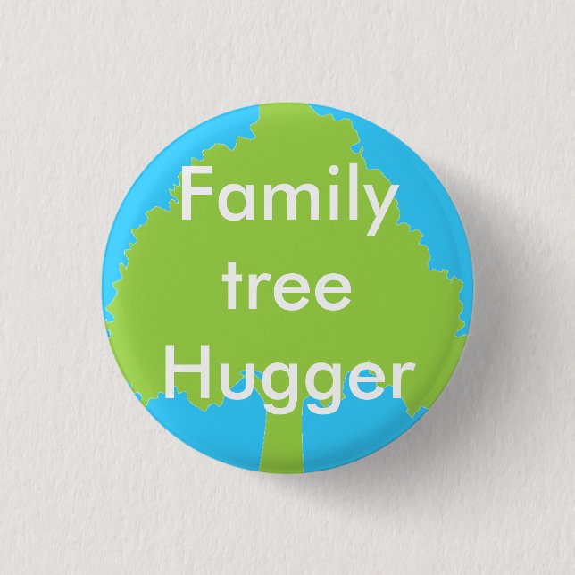 Botón del hugger del árbol de familia (Anverso)