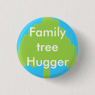 Botón del hugger del árbol de familia