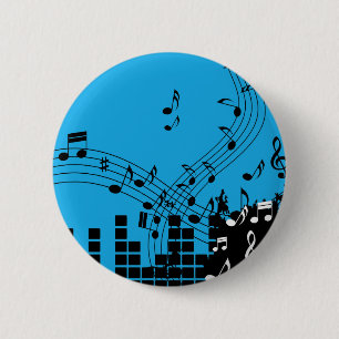 Botón del ilustracion de la música
