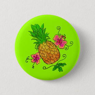 Botón del ilustracion el de la piña