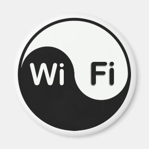 Botón del imán de Yin Yang Wi-Fi