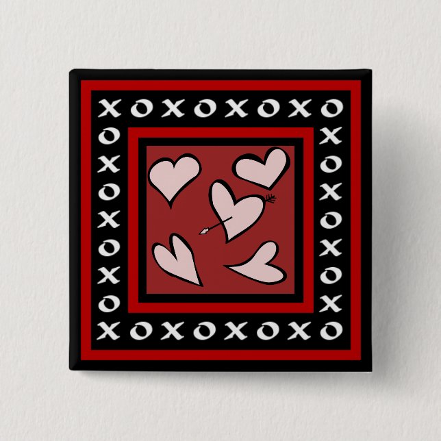 Botón del instinto del el día de San Valentín (Anverso)
