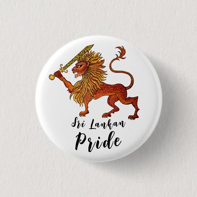 Botón del león de la bandera de Sri Lanka (Anverso)