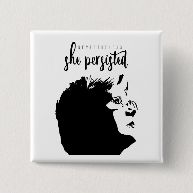 Botón del #LetLizSpeak (Anverso)