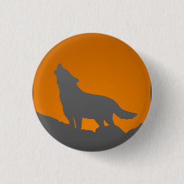Botón del lobo del grito