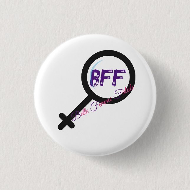 Botón del logotipo 'Belle Femme Fatale' (BFF) (Anverso)