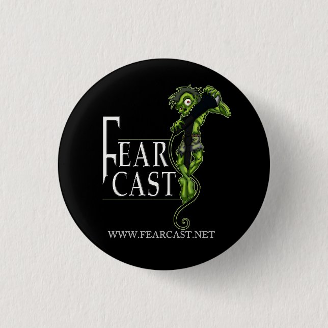 Botón del logotipo de FearCast (Anverso)