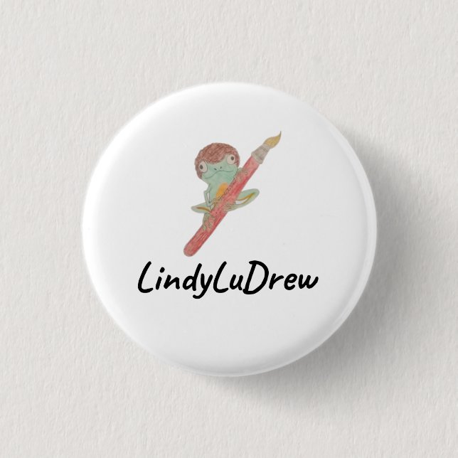 Botón del logotipo de LinduLuDrew (Anverso)