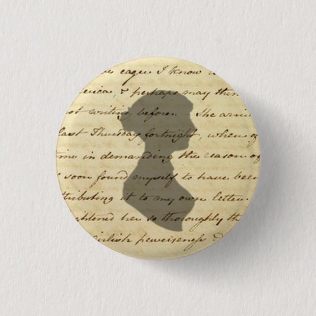Botón del manuscrito de Jane Austen (Anverso)