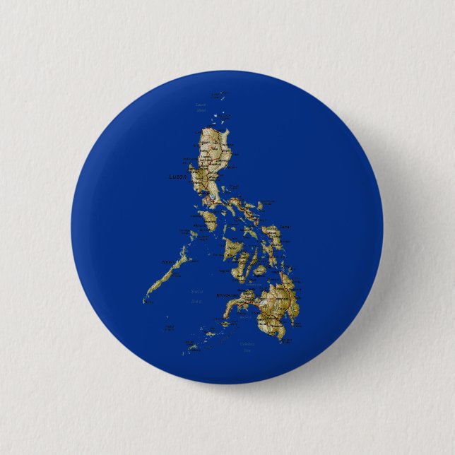 Botón del mapa de Filipinas (Anverso)