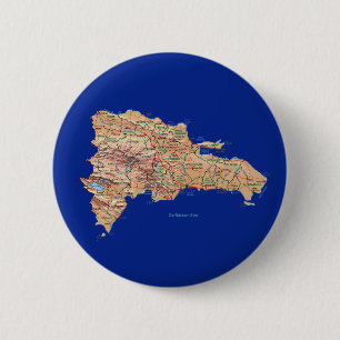 Botón del mapa de la República Dominicana