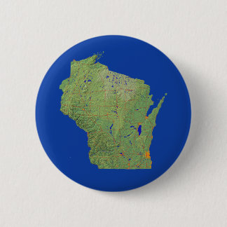 Botón del mapa de Wisconsin