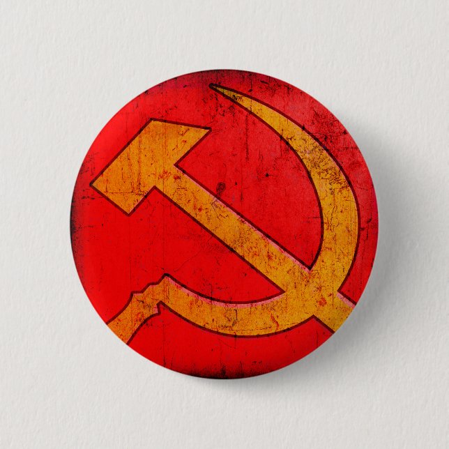 Botón del martillo y de la hoz de URSS del (Anverso)