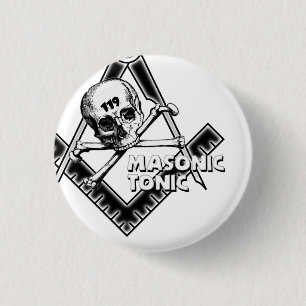 botón del masónico-tónico-con-cráneo