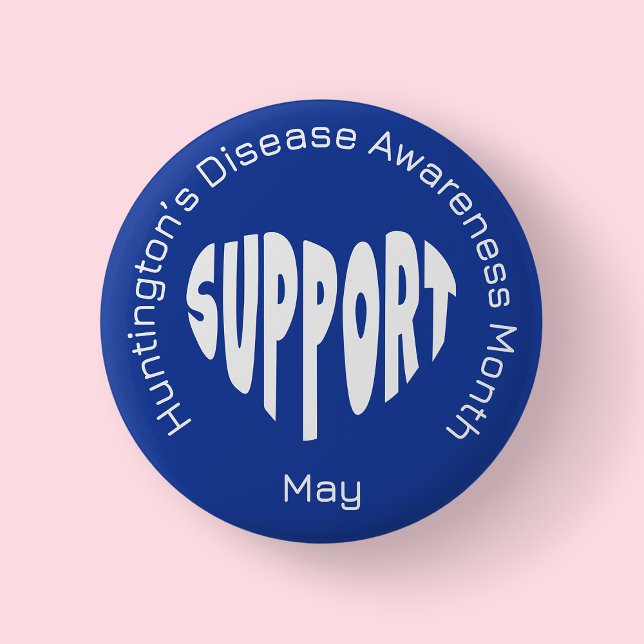 Botón del Mes de Concientización sobre la Enfermed (Huntington's Disease Awareness Month)