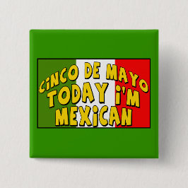 Botón del mexicano de Cinco de Mayo