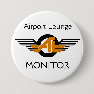 Botón del monitor del salón del aeropuerto