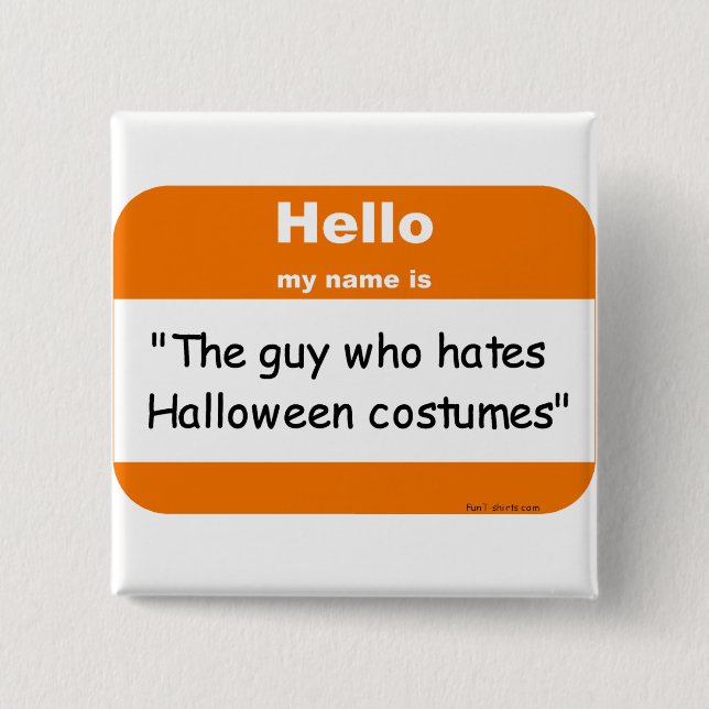 Botón del nametag de Halloween (Anverso)