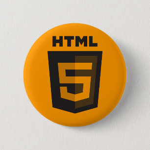 Botón del naranja del HTML 5
