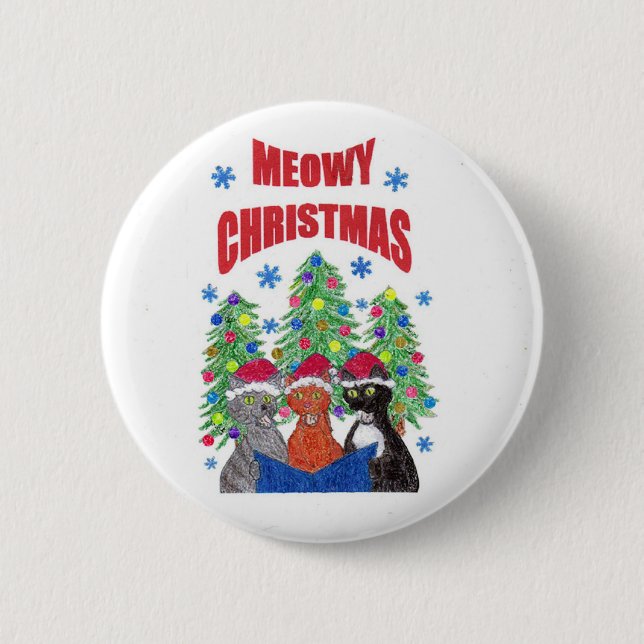 Botón del navidad de Meowy (Anverso)