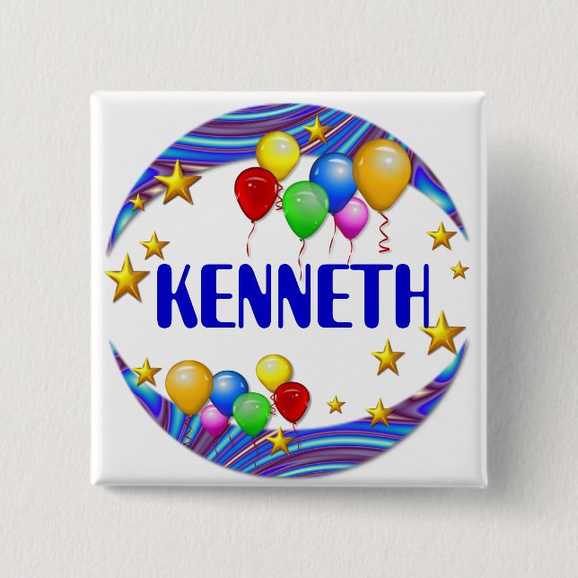 Botón del nombre del ~ de los globos y de las (Anverso)