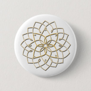 Botón del nudo de Lotus (blanco)